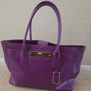 Vince Camuto Purple Tote Bag